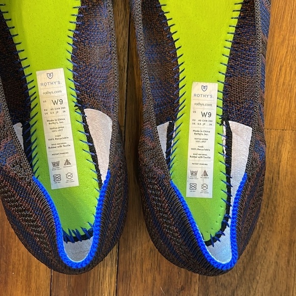 Rothy’s sapphire zebra flats - Picture 9 of 11